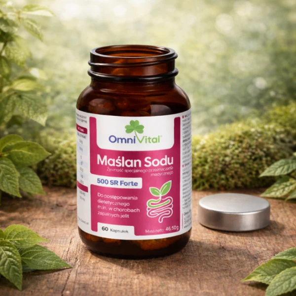 Omni Vital Maślan Sodu 500 SR Forte, 60 kapsułek 1