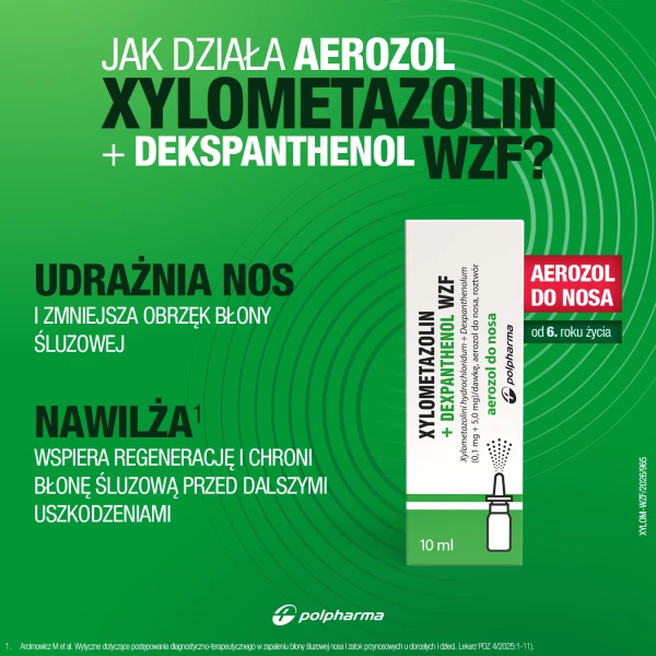 Xylometazolin + Dexpanthenol WZF, 10 ml 1