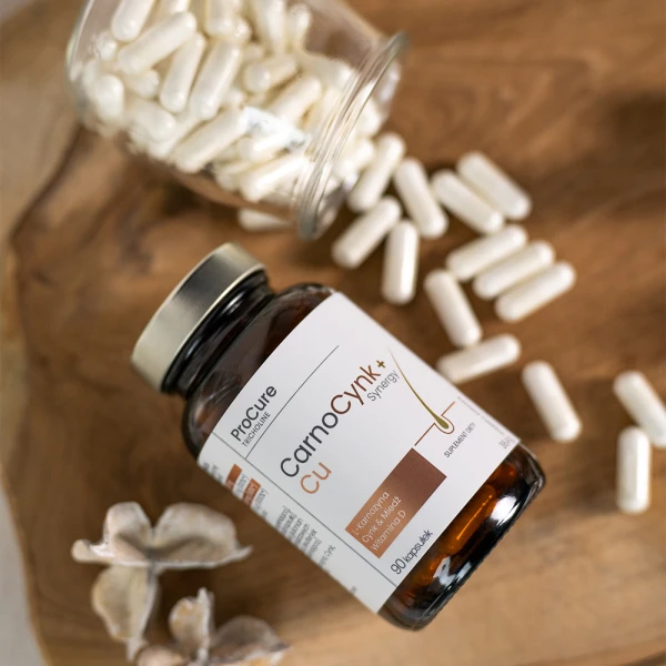 ProCure Tricholine CarnoCynk+ Cu Synergy, 90 kapsułek 2