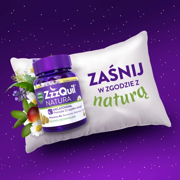 Zzzquil Natura żelki na sen o smaku mango i banana 30 sztuk 6