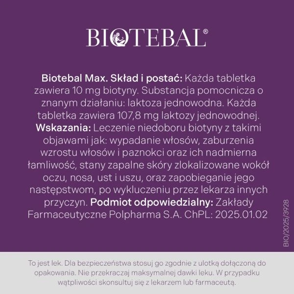 Biotebal Max 60 tabletek 2