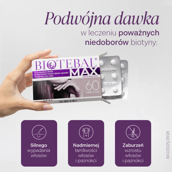 Biotebal biotyna 5 mg 60 tabletek 1