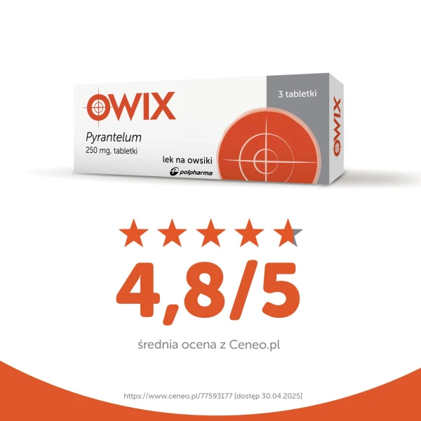 Pyrantelum OWIX 0,25g 3 tabletki 5