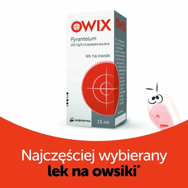 Pyrantelum OWIX zawiesina doustna 0,25g/5ml 15 ml 1