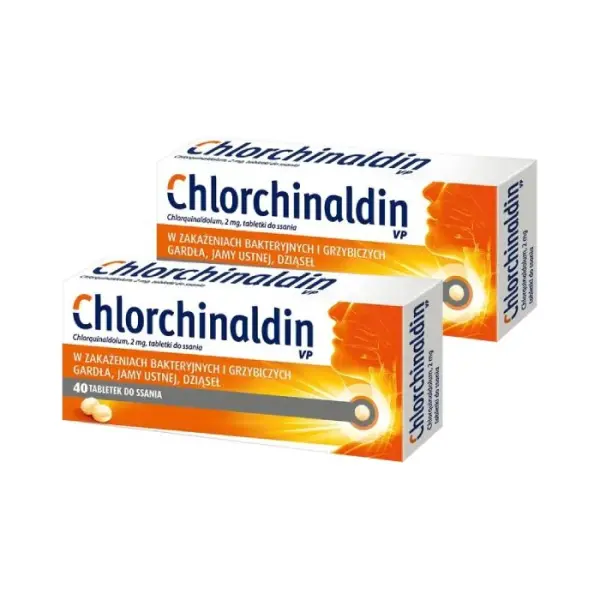 2 x Chlorchinaldin VP, 40 tabletek