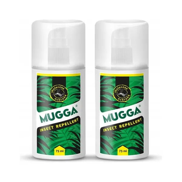 2 x Mugga Spray 9,5% DEET 75 ml