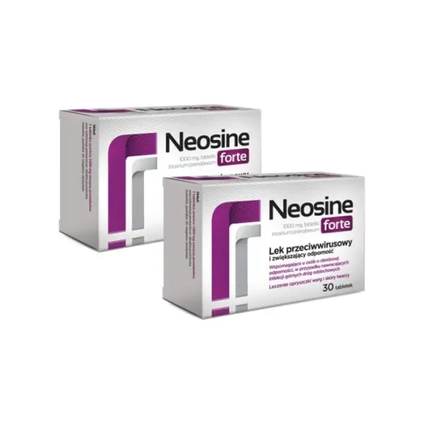 2 x NEOSINE FORTE Lek przeciwwirusowy, 30 tabletek