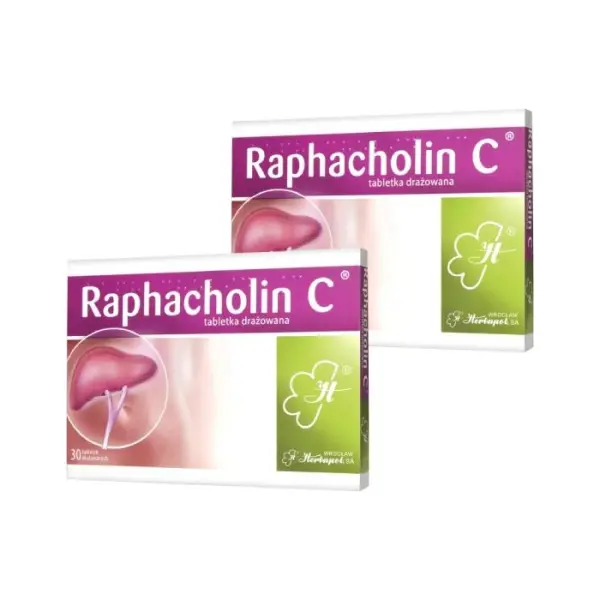 2 x Raphacholin C 30 tabletek drażowanych