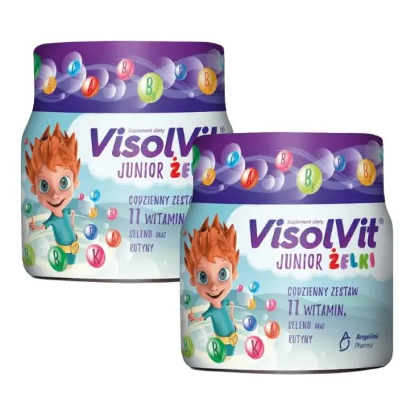 2 x VISOLVIT JUNIOR Żelki, witaminy dla dzieci, 50 sztuk