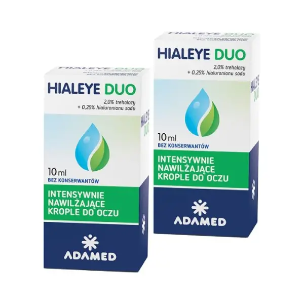 2x HIALEYE DUO krople do oczu 10 ml