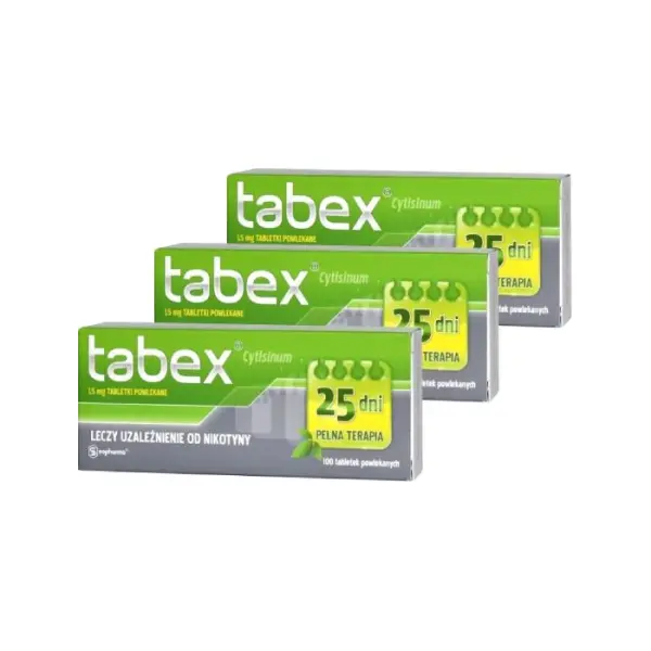 3 x Tabex 1,5 mg, 100 tabletek