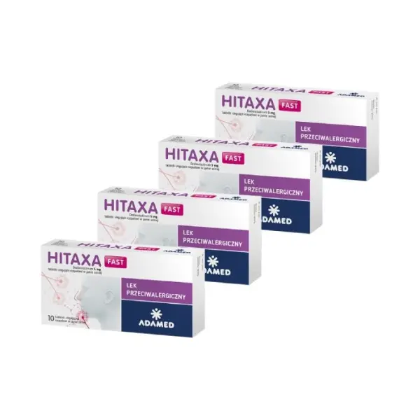 4 x Hitaxa Fast 5mg 10 tabletek