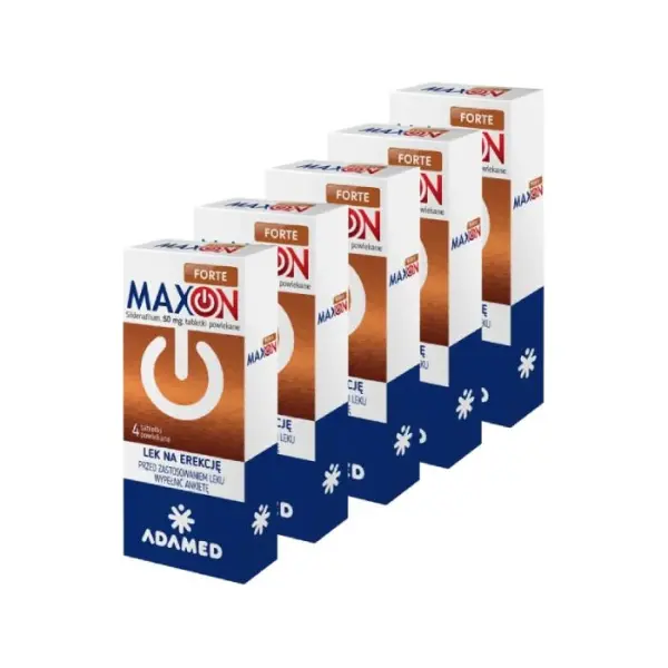 5 x Maxon Forte 50 mg 4 tabletki
