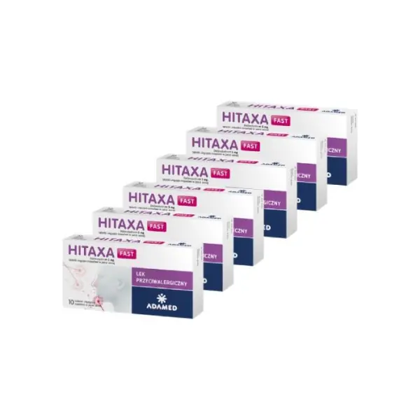6 x Hitaxa Fast 5mg 10 tabletek
