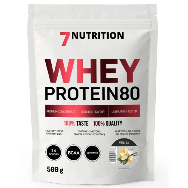 7Nutrition Whey Protein 80 Białko waniliowe, 500g