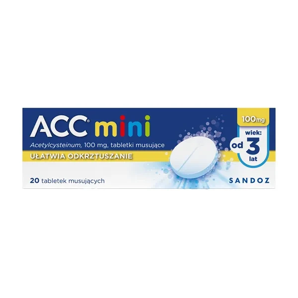 Acc Mini, tabletki musujące 0,1g, 20 szt