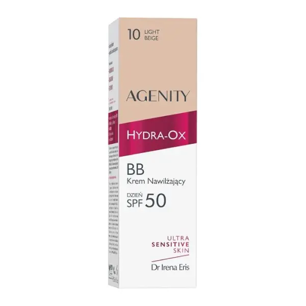 AGENITY Hydra-Ox BB Krem nawilżający Light Beige 10 SPF 50, 30 ml