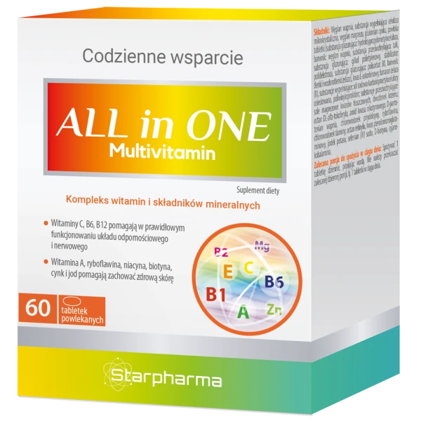 All in one Multivitamin, 60 tabl.