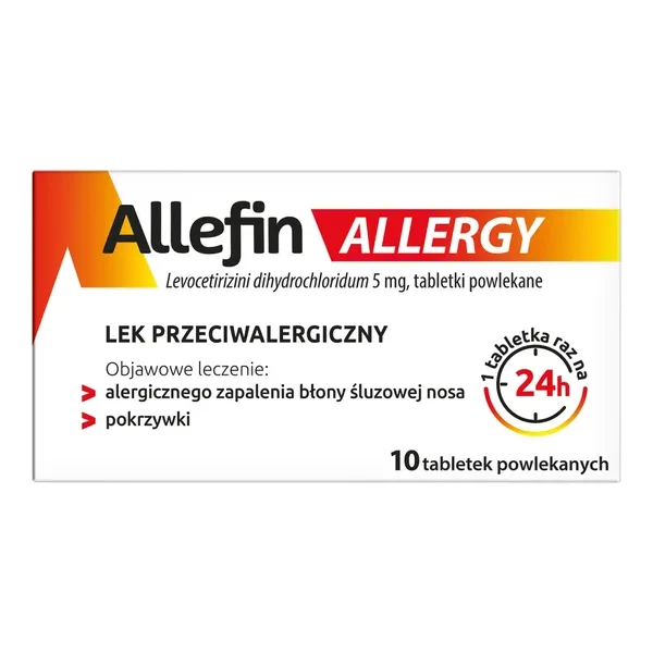 Allefin Allergy 5 mg, 10 tabl.