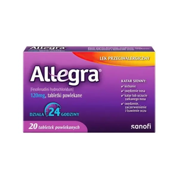 Allegra 120 mg 20 tabletek