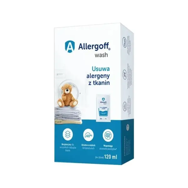 Allergoff Wash Dodatek Do Prania w płynie, 6 x 2 ml