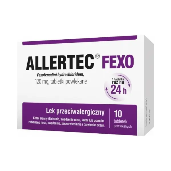 Allertec Fexo 0,12 g 10 tabletek