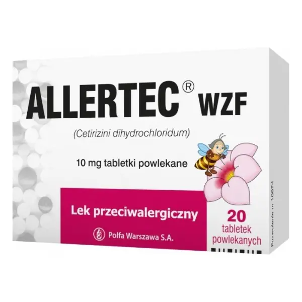 Allertec WZF 10 mg 20 tabletek