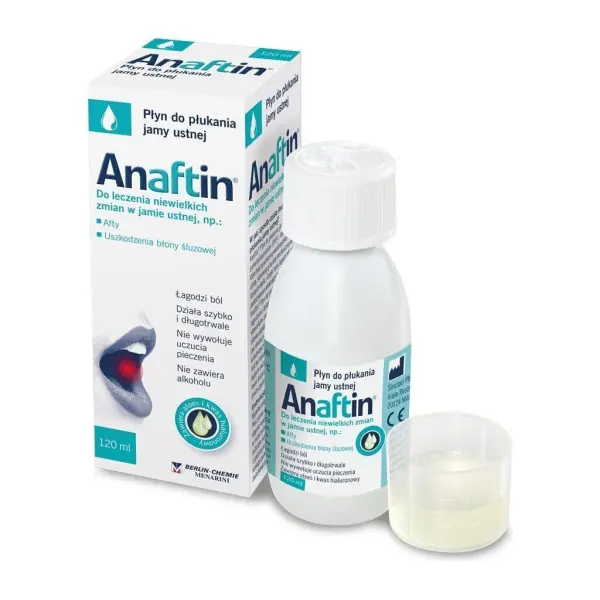 Anaftin Płyn do płukania jamy ustnej 120ml