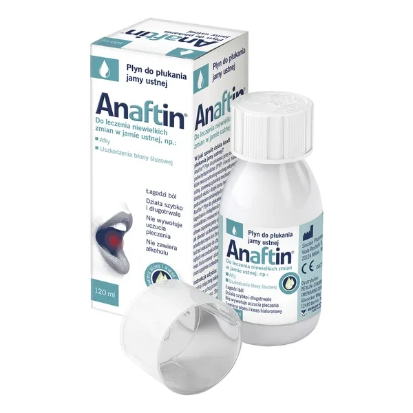 Anaftin Płyn do płukania jamy ustnej, 120 ml