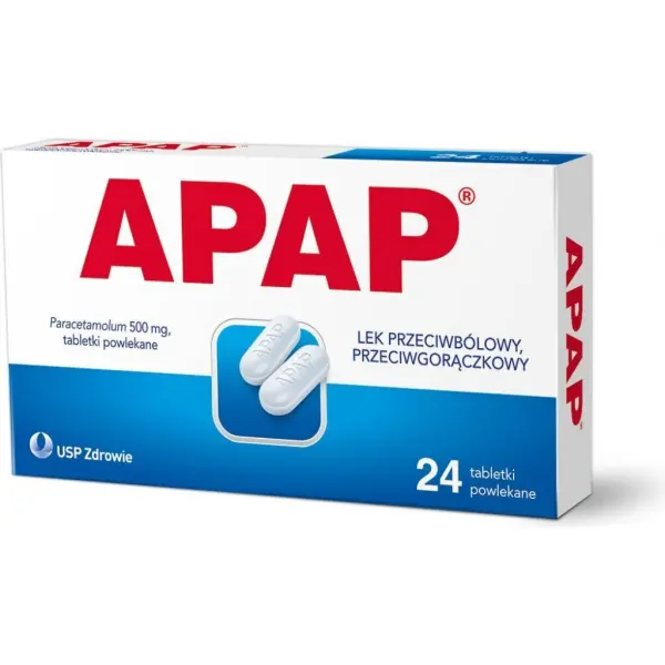 Apap 500, 24 tabletki powlekane