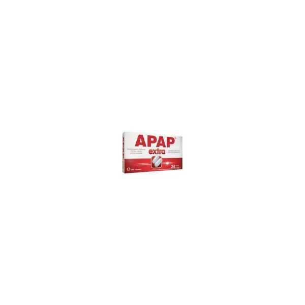 Apap Extra 500mg + 65mg, 24 tabletki powlekane