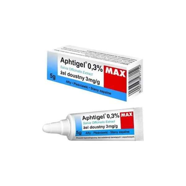 APHTIGEL 0,3 Żel do pielęgnacji jamy ustnej MAX 5g