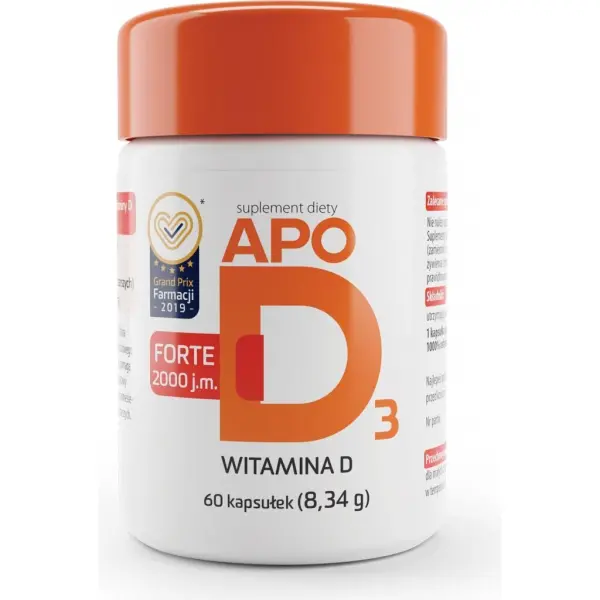 ApoD3 Forte witamina D 2000j. 60 kapsułek