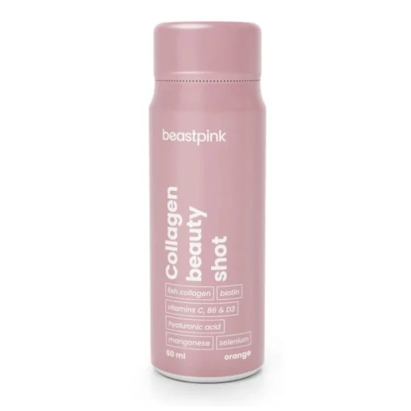 BeastPink Kolagen Beauty Shot pomarańczowy, 60 ml