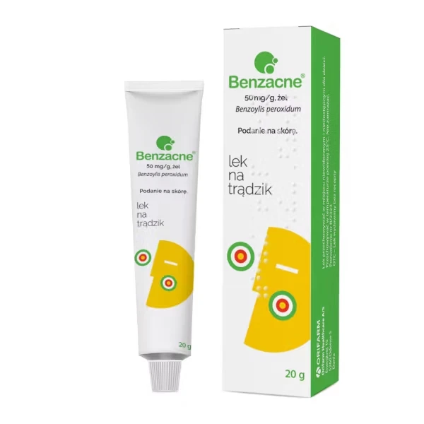 Benzacne żel, 50 mg/g, 20 g