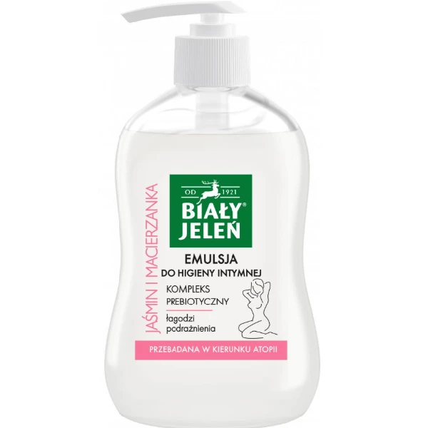  Biały Jeleń emulsja do higieny intymnej z jaśminem i macierzanką, 500 ml