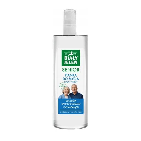 Biały Jeleń Senior Pianka do mycia ciała i twarzy, 400 ml