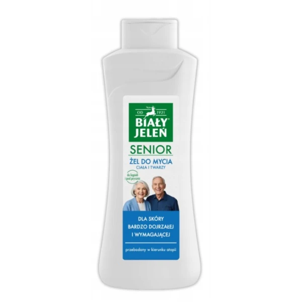 Biały Jeleń Senior Żel do mycia ciała i twarzy, 750 ml