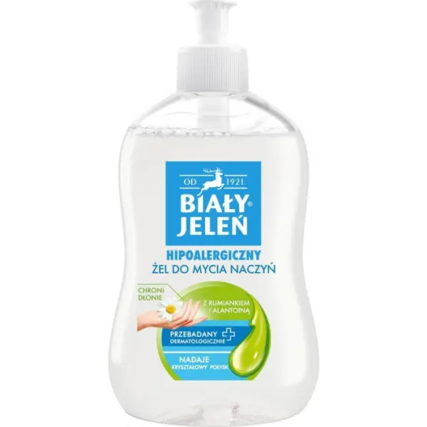 Biały Jeleń Żel do mycia naczyń hipoalergiczny z rumiankiem i alantoiną 500 ml