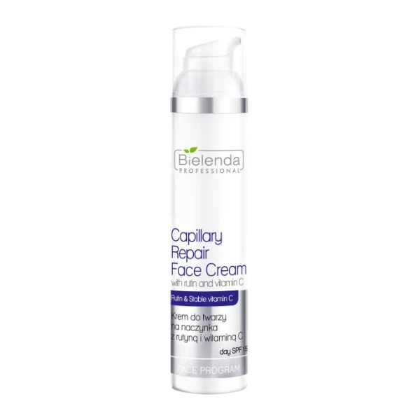 BIELENDA Professional Krem do twarzy na naczynka z rutyną, witaminą C SPF 15, 100 ml