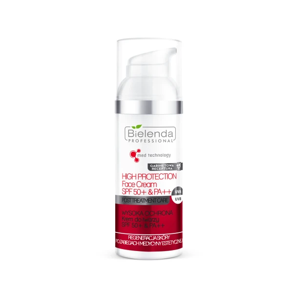 Bielenda Professional Krem do twarzy wysoka ochrona SPF 50+ PA++, 50ml