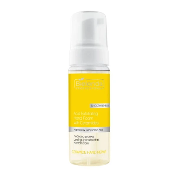 BIELENDA Professional Kwasowa pianka peelingująca do dłoni z ceramidami, 160 ml