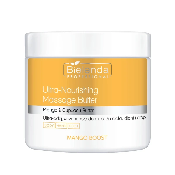 Bielenda Professional Mango Boost Masło do masażu ciała, dłoni i stóp ultra-odżywcze, 500ml