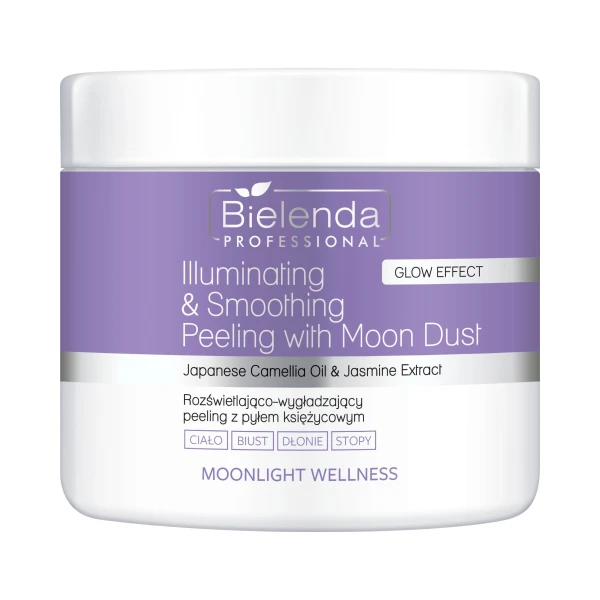 Bielenda Professional Moonlight Wellness Peeling rozświetlająco-wygładzający z pyłem księżycowym, 550 g