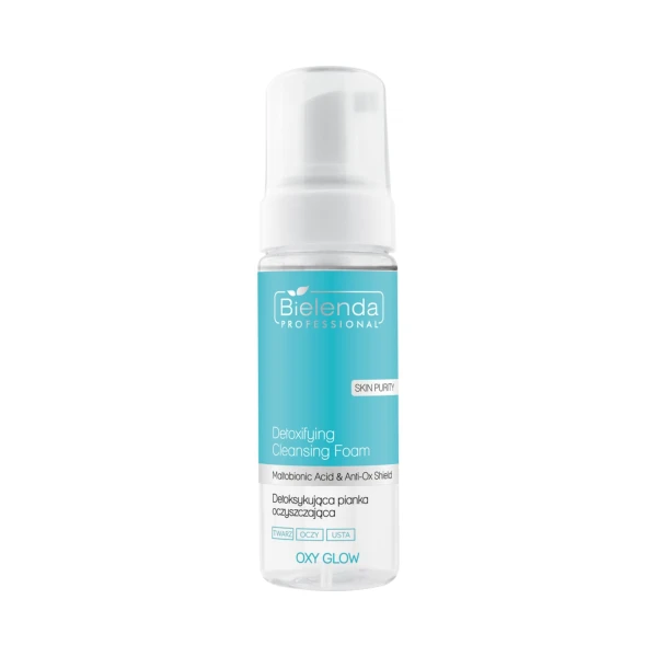 Bielenda Professional Oxy Glow Pianka na twarz, oczy, usta oczyszczająca detoksykująca, 160 ml