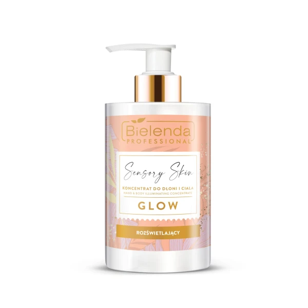 Bielenda Professional Sensory Skin Glow Koncentrat do dłoni i ciała rozświetlający, 300 ml