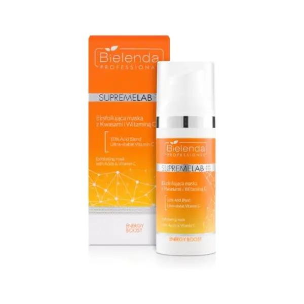 BIELENDA Professional SupremeLab Maska eksfoliująca z kwasami i witaminą C, 50 g