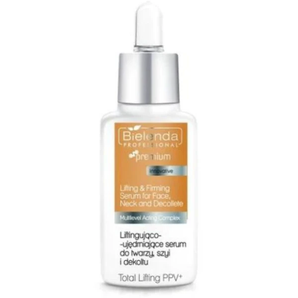 BIELENDA Professional Total Lifting PPV Liftingująco ujędrniające serum do twarzy szyi i dekoltu, 30 ml