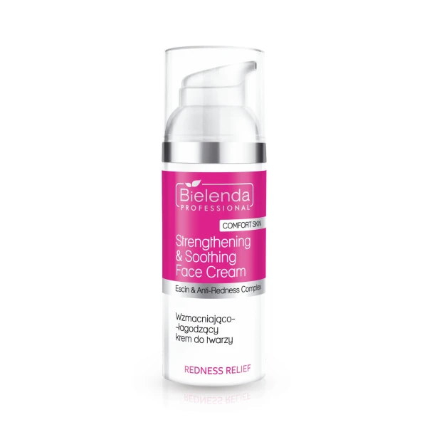 Bielenda Redness relief wzmacniająco-łagodzący krem do twarzy na naczynka, 50ml