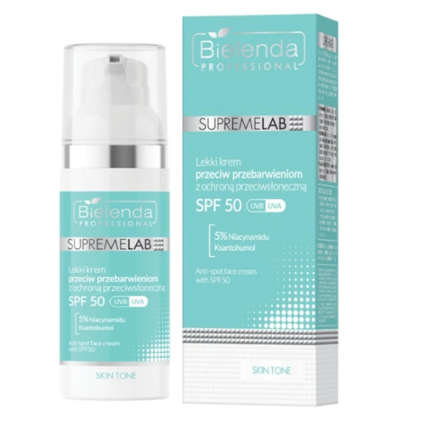 Bielenda Supremelab Skin Tone krem przeciw przebarwieniom z SPF50 UVA/UVB, 50ml